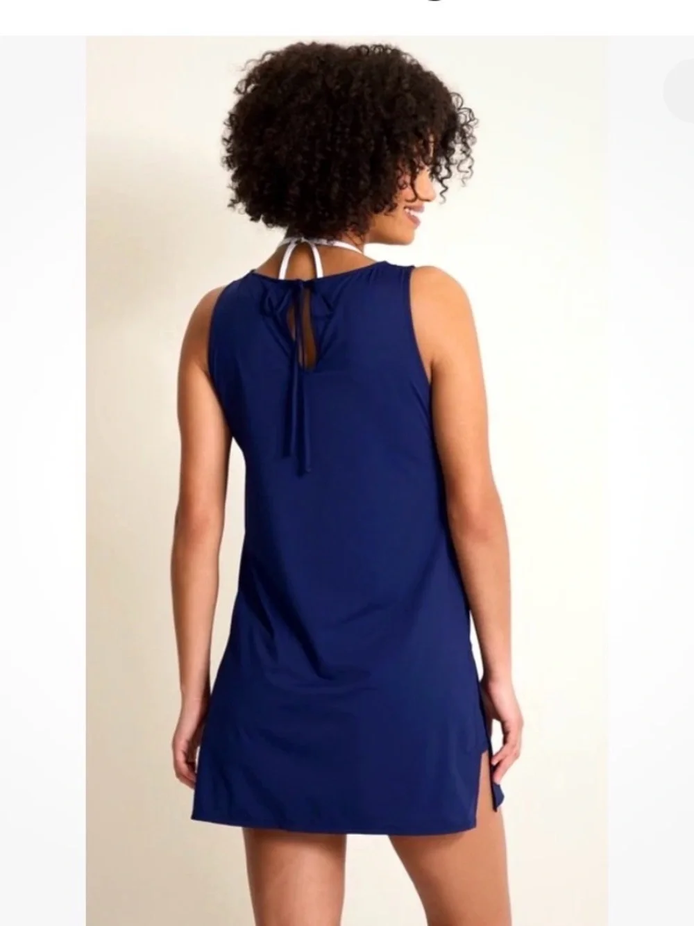 Tommy Bahama Pearl High Neck Navy Romper Women’s small Beach Swim - Picture 3 of 9